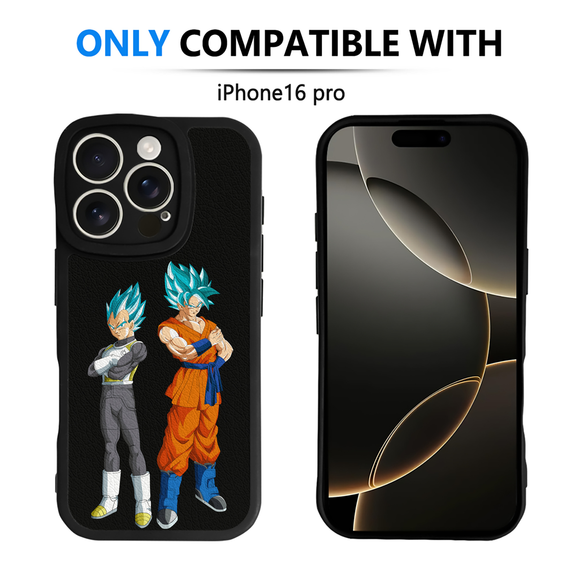 （画像用） ドラゴンボール DRAGON BALL 【iPhone 16シリーズ対応】シリコンスマホケース（レザー調） 材質：シリコン
